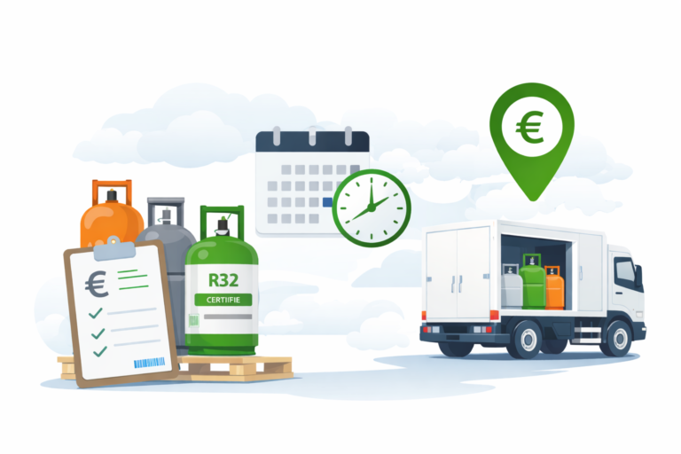 Transport de gaz réfrigérant et livraison